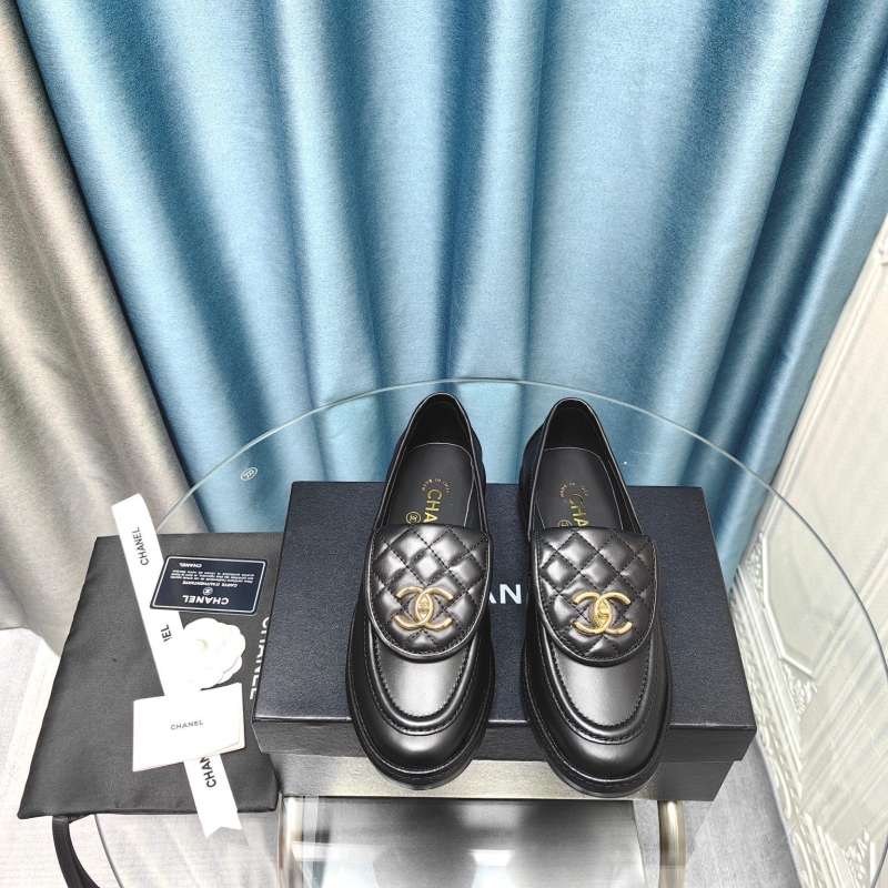 Ch*el leather shoes